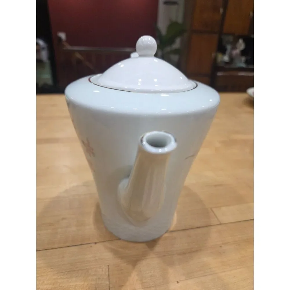 Vintage Johann Haviland Bavaria Rosita Teapot Coffee Pot W885 DAMAGED LID